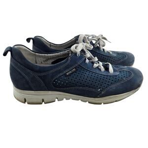 Mephisto Sneakers Womens 9.5 Runoff‎ Air Jet System Blue Suede Comfort Gorpcore